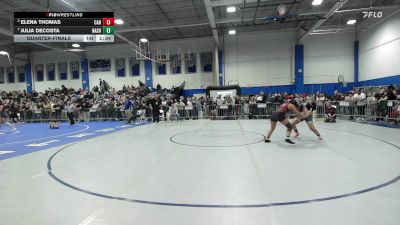 138 lbs Quarterfinal - Elena Thomas, Carver vs Julia DeCosta, Nashoba