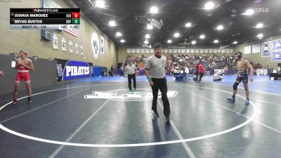126 lbs Champ. Round 2 - Bryan Bustos, Sunnyside vs Joshua Marquez, Kerman