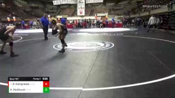 132 lbs Cons. Round 4 - Ben Giangrasso, Vacaville High School Wrestling vs Keenan Parkhurst, Yuba Sutter Combat Wrestling Club