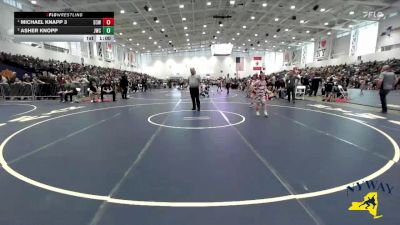 86 lbs 1st Place Match - Michael Knapp 3, District 3 Wrestling vs Asher Knopp, Journeymen Wrestling Club
