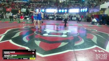 A - 170 lbs Cons. Round 1 - Rowdy Crump, Columbia Falls vs Bodee Davis, Corvallis