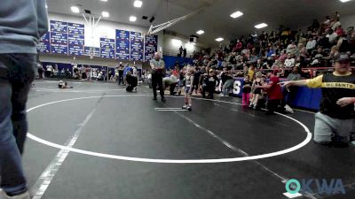 43 lbs Consi Of 4 - Cove Courtney, Husky Wrestling Club vs Malakai King, OKC Saints Wrestling