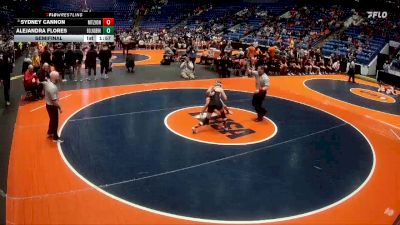 115 lbs Semifinal - Sydney Cannon, Mt. Zion vs Alejandra Flores, Bolingbrook