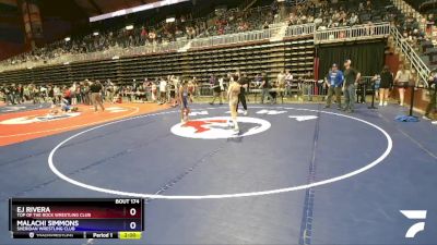 87 lbs Semifinal - Ej Rivera, Top Of The Rock Wrestling Club vs Malachi Simmons, Sheridan Wrestling Club