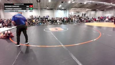 150 lbs Cons. Semi - Giovanni Sanchez, Pueblo East vs Forrest Craddock, Colorado Springs Christian