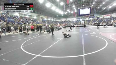 74 lbs Semifinal - Xzavier Martinez, Alamosa Wrestling vs Myles Liggett, Limon Badgers