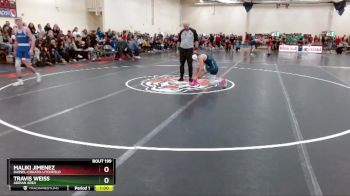 133 lbs Cons. Round 2 - Maliki Jimenez, Dassel-Cokato-Litchfield vs Travis Weiss, Adrian Area