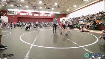 70 lbs Consi Of 4 - Canaan Johnston, Mannford Pirate Youth Wrestling vs Seth Merkley, Woodward Youth Wrestling