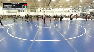143 lbs Round Of 16 - Erik Blumenfeld, Fisheye WC vs Lucas Santo, Top Flight Wrestling Academy