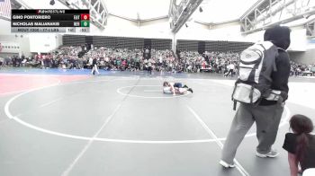 77-J lbs Round Of 32 - Gino Pontoriero, Elite NJ vs Nicholas Maliarakis, Refinery