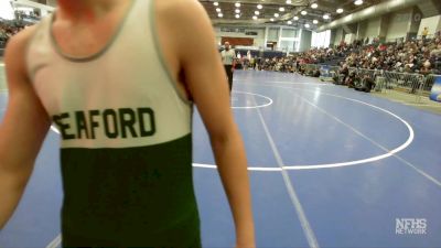 138 lbs Round 1 (3 Team) - Louis Cannata, Seaford Sr High vs Vance Dyke, Saugerties Sr HS