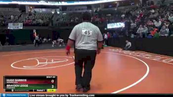 120 lbs Champ. Round 1 - Hugo Barrios, Denver East vs Brayden Legge, Monarch