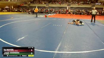 72 lbs 3rd Place Match - Jaxon Anderberg, St. Peter vs Eli Richter, WCA (West Central Area)