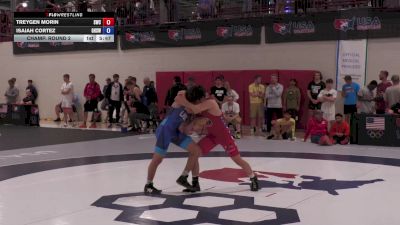 60 Finals kg Champ. Round 2 - Treygen Morin, Suples Wrestling Club vs Isaiah Cortez, Gilroy High School Wrestling