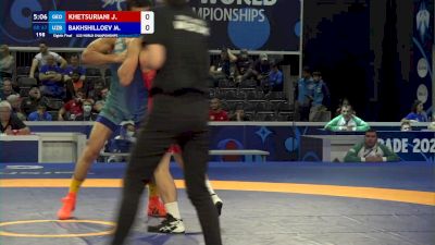 67 kg Round Of 16 - Joni Khetsuriani, Geo vs Mahmud Bakhshilloev, Uzb