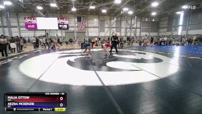 54 lbs Champ. Round 2 - Malia Ottow, WA vs Kezra McKenzie, NV