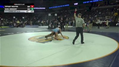 115 lbs Consi Of 16 #1 - Tiffany Nguyen, Santa Ana (SS) vs Sara Gregory, Shasta Charter Academy (NS)