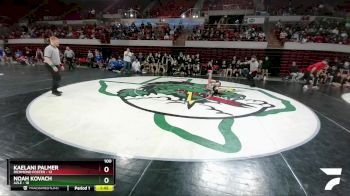 100 lbs 2nd Wrestleback And Semi-finals (16 Team) - Kaelani Palmer, Richmond Foster vs Noah Kovach, Azle