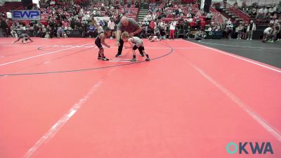 40 lbs Semifinal - YahMiir De Jesus, Team Of Hard Knox vs Declan Leach, Kansas Young Guns