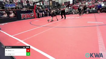 67 lbs Rr Rnd 1 - Wesson Diaz, Blackwell Wrestling Club vs Charlie Long, Pawhuska Elks Takedown