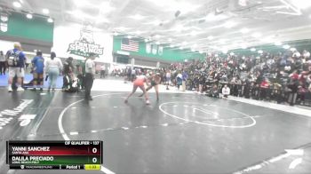 137 lbs Quarterfinal - Yanni Sanchez, Santa Ana vs Dalila Preciado, Long Beach Poly