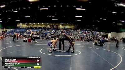 190 lbs Champ. Round 2 - Jack Harty, Northern Guilford vs Ahmadou Diop, West Forsyth