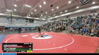 80 lbs Quarterfinal - Luke Halverson, Moorcroft Mat Masters Wrestling Club vs Lucas Stirling, Camel Kids Wrestling