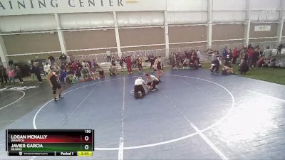 150 lbs Semifinal - Logan McNally, Wasatch vs Javier Garcia, Kearns