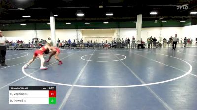 120 lbs Consi Of 64 #1 - Blaise Verdino, NJ vs Kaiden Powell, KS