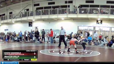 53 lbs Cons. Round 4 - Braxton Hollis, Floyd Wrestling Club vs Kysyn Vanwinkle, South Dearborn Wrestling Club