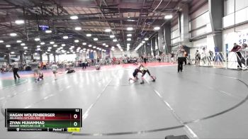 52 lbs Rd# 7- 10:45am Saturday Final Pool - Ziyan Muhammad, Ranger Wrestling Club vs Hagan Wolfenberger, Oklahoma Outlaws Red