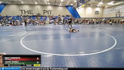 52 lbs Quarterfinal - Coven Searle, South Summit Wrestling Club vs Maui Takemoto, Westlake