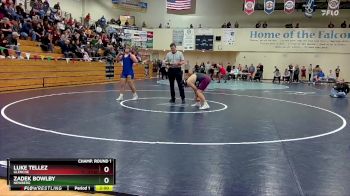 215 lbs Champ. Round 1 - Zadek Bowlby, Newberg vs Luke Tellez, Glencoe