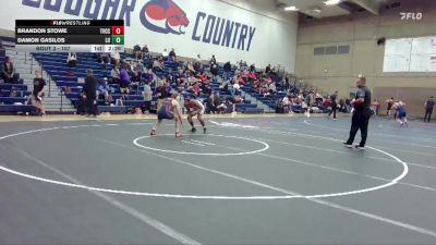157 lbs Champ. Round 1 - Brandon Stowe, Treasure Valley CC vs Damon Gasilos, Linfield University