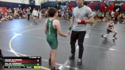 90 lbs Round 3 - Jacob Gutierrez, Cane Bay Cobras vs Nolan Andrews, River Bluff Youth Wrestling