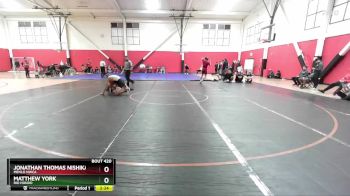 165 lbs Cons. Semi - Jonathan Thomas Nishikawa, Menlo NWCA vs Matthew York, Rio Hondo