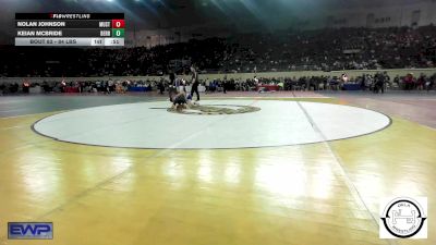 84 lbs Consi Of 32 #2 - Nolan Johnson, Mustang Middle School vs Keian McBride, Berryhill High School