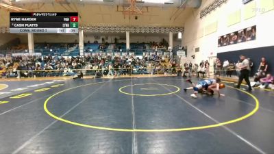 144 lbs Cons. Round 2 - Ryne Harder, Pinedale vs Cash Platts, Lyman