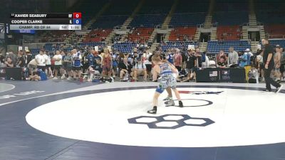120 lbs Champ. Rd Of 64 - Xavier Seabury, New York vs Cooper Clarke, Illinois