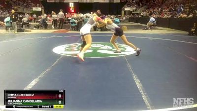 Girls 100 lbs 3rd Place Match - Emma Gutierrez, Manzano vs Julianna Candelaria, Volcano Vista