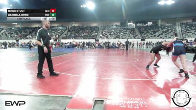 138 lbs 5th Place - Jenna Stout, Little Axe Takedown Club vs Gabriela Ortiz, Poteau