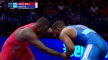 97 kg Qualif. - Carlos Hernan Angulo Murillo, Colombia vs Maxwell Lemar Lacey, Costa Rica