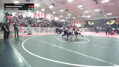 120 lbs Cons. Round 3 - Kaitlyn Gustafson, Yucca Valley vs Sophia Flores, Buena