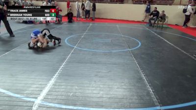 75_B lbs 3rd Place - Trace James, Pocono Mtn West vs Brennan Young, Harborcreek