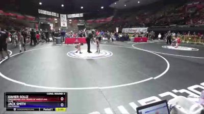 45 lbs Cons. Round 3 - Xavier Soliz, Crossroads YITA Tigers SF Wrestling Club vs Jack Smith, California