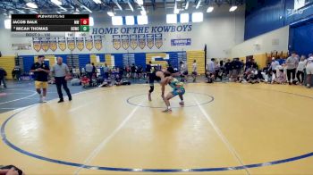 150 lbs Cons. Round 3 - Micah Thomas, Black Creek Wrestling Club vs Jacob Balk, Mocco Wrestling