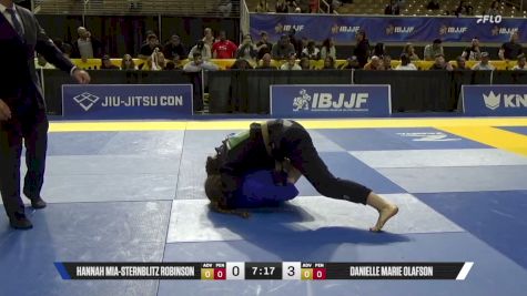 Danielle Marie Olafson vs Hannah Mia-Sternblitz Robinson 2026 Pan Jiu Jitsu IBJJF Championship
