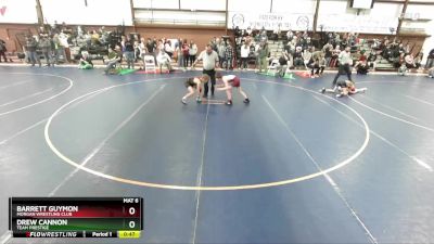 85 lbs Cons. Round 3 - Drew Cannon, Team Prestige vs Barrett Guymon, Morgan Wrestling Club