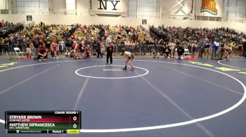 54 lbs Champ. Round 1 - Matthew Difrancesca, HF-L Wrestling vs Stryker Brown, Club Not Listed