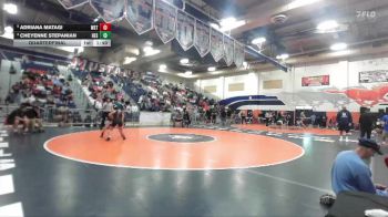 125 lbs Quarterfinal - Adriana Matagi, Westminster vs Cheyenne Stepanian, Hesperia
